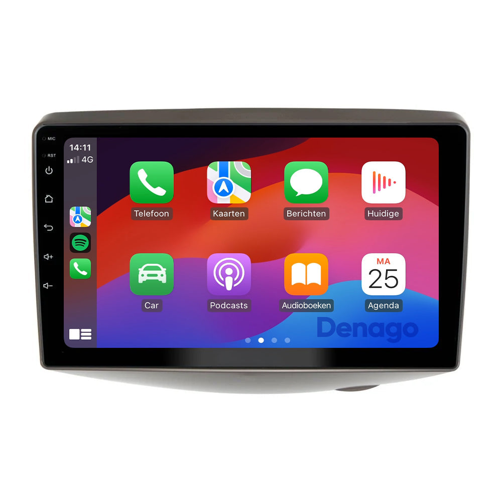 Toyota Yaris CarPlay autoradio Low versie | 1999 t/m 2005 | Denago DNG-A351 | 9 inch | Android 13 | Draadloos CarPlay & Android Auto-6