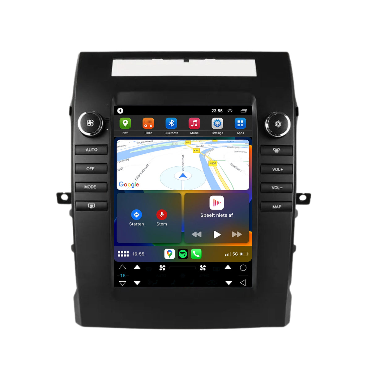 Toyota Corolla CarPlay & Android Auto autoradio | 2004 t/m 2009 | Android 15 | Davilon | Groot scherm-3