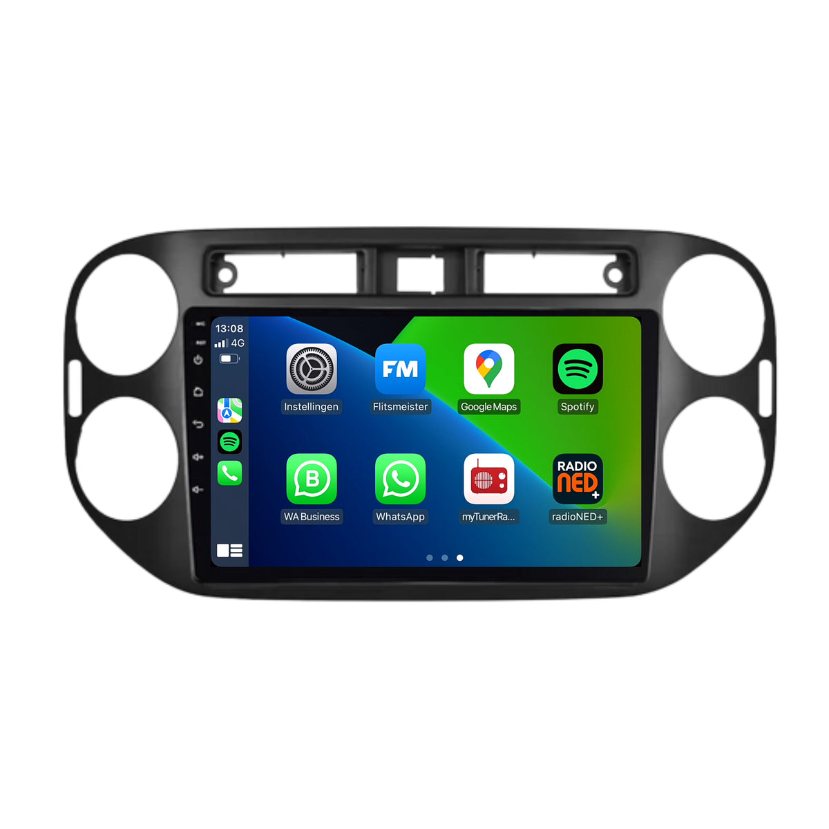 Volkswagen Tiguan | Android 13 | Autoradio | 2007 t/m 2015 | CarPlay & Android Auto | Glans Zwart-1