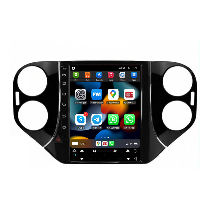 Volkswagen Tiguan CarPlay & Android Auto autoradio | 2007 t/m 2016 | Android 15 | Davilon | Groot scherm-1