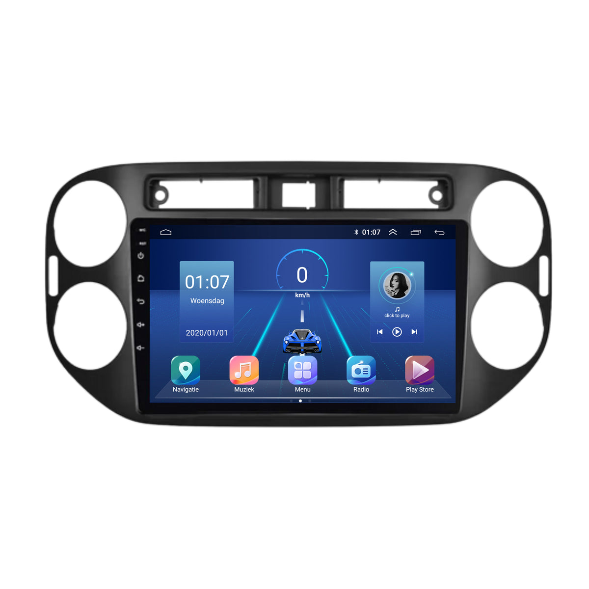 Volkswagen Tiguan | Android 13 | Autoradio | 2007 t/m 2015 | CarPlay & Android Auto | Glans Zwart-6