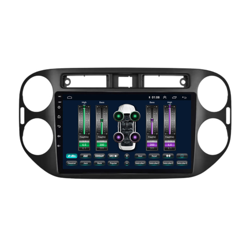 Volkswagen Tiguan | Android 13 | Autoradio | 2007 t/m 2015 | CarPlay & Android Auto | Glans Zwart-7