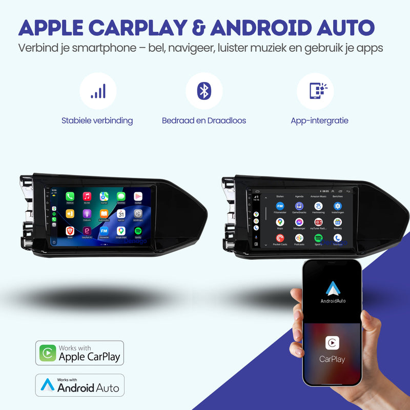 Volkswagen Caddy CarPlay autoradio | 2020 t/m 2025 | Denago DNG-A388 | 9 inch | Android 13 | Draadloos CarPlay & Android Auto-2