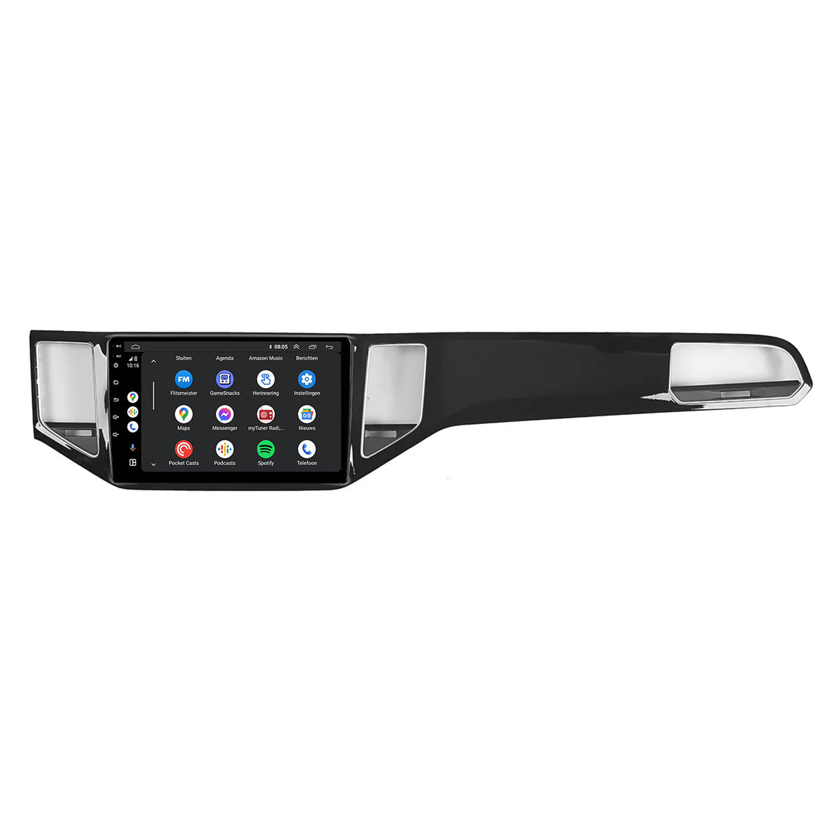 Volkswagen Golf Sportsvan CarPlay & Android Auto autoradio | 2015 t/m 2021 | Android 15 | Davilon | Zwart-3