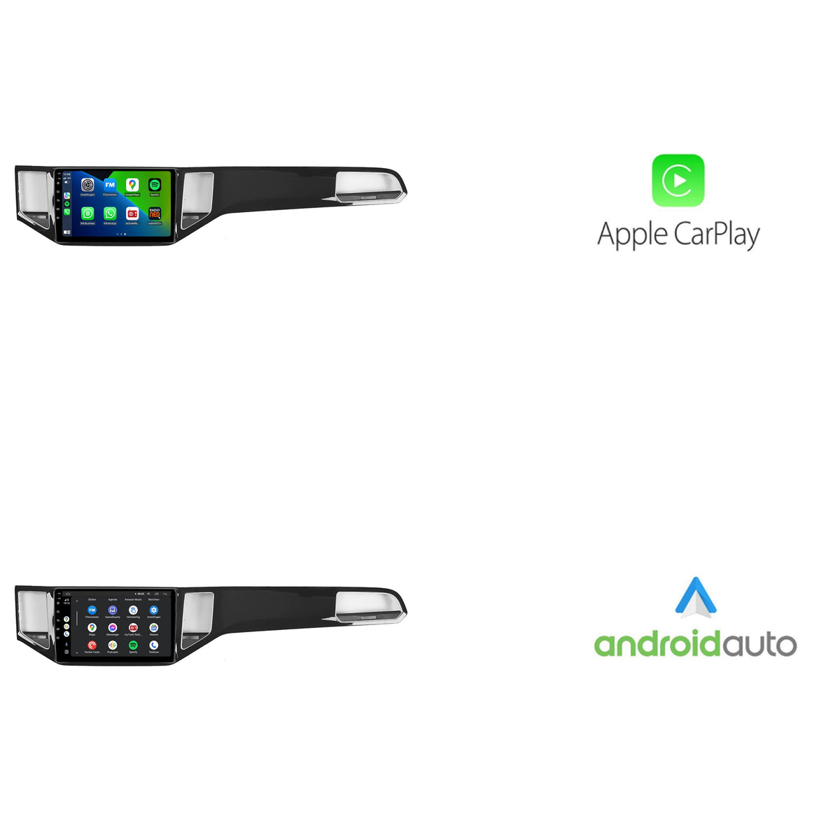 Volkswagen Golf Sportsvan CarPlay & Android Auto Autoradio | 2015 bis 2021 | Android 13 | Davilon | Schwarz