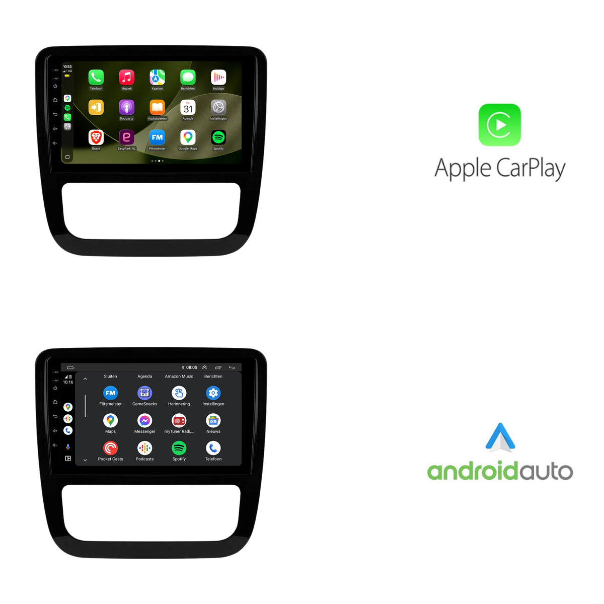 Volkswagen Scirocco CarPlay & Android Auto autoradio | 2008 t/m 2013 | Android 15 | Davilon-2