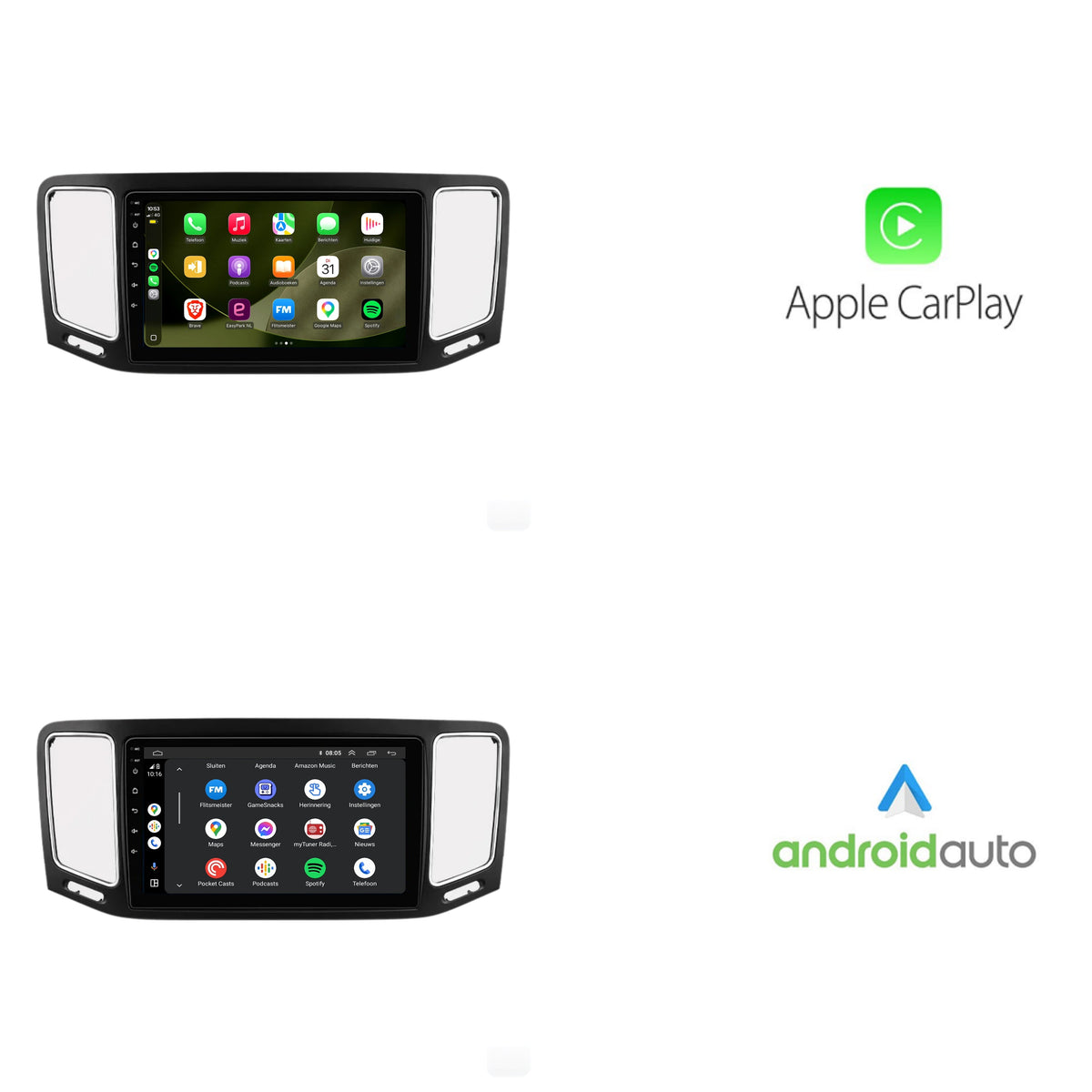 Volkswagen Sharan CarPlay & Android Auto car radio | 2010 to 2023 | Android 13 | Davilon