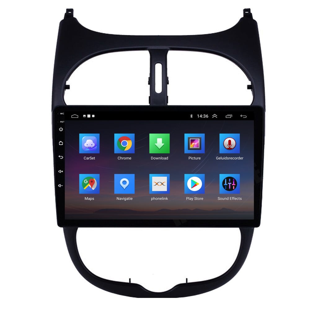 Peugeot 206 1GB CarPlay | 1998 t/m 2009 | Android Auto