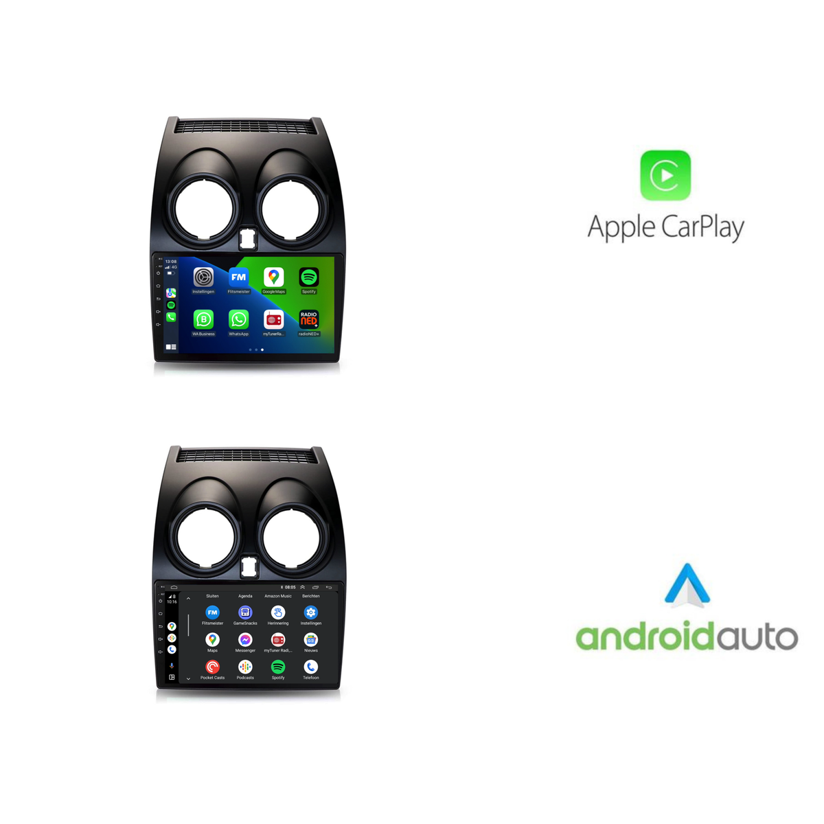 Nissan Qashqai | Android 13 | Autoradio | 2007 t/m 2013 | Carplay & Android Auto-10