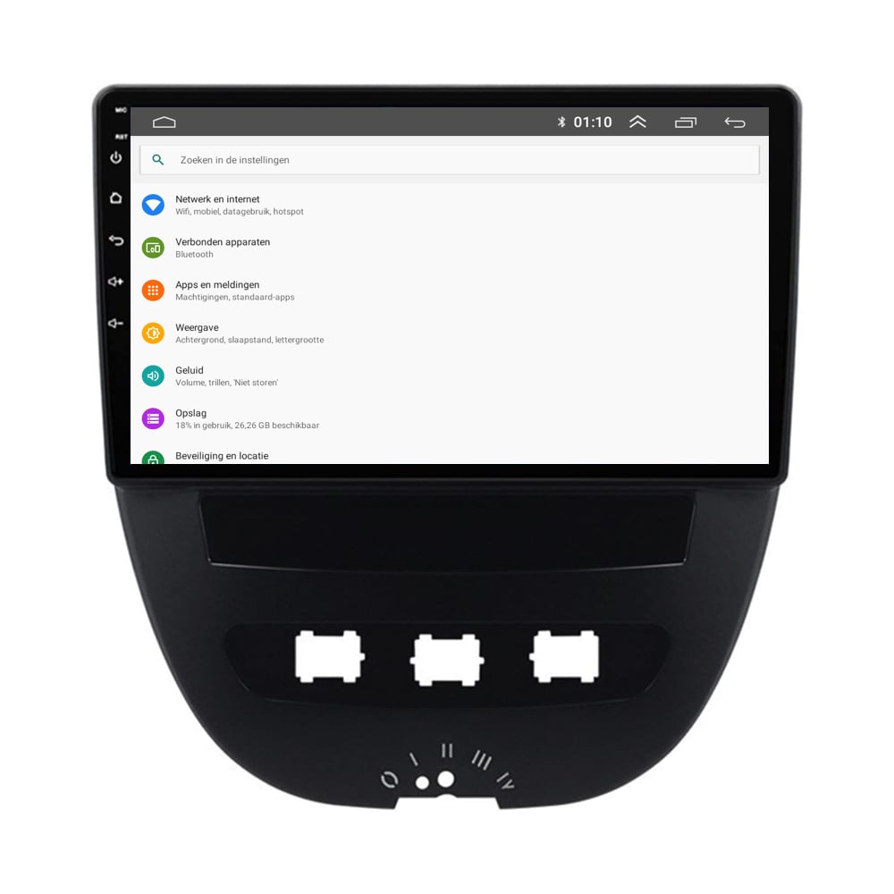 Peugeot 107 CarPlay & Android Auto autoradio | 2004 t/m 2015 | Android 15 | Davilon-8