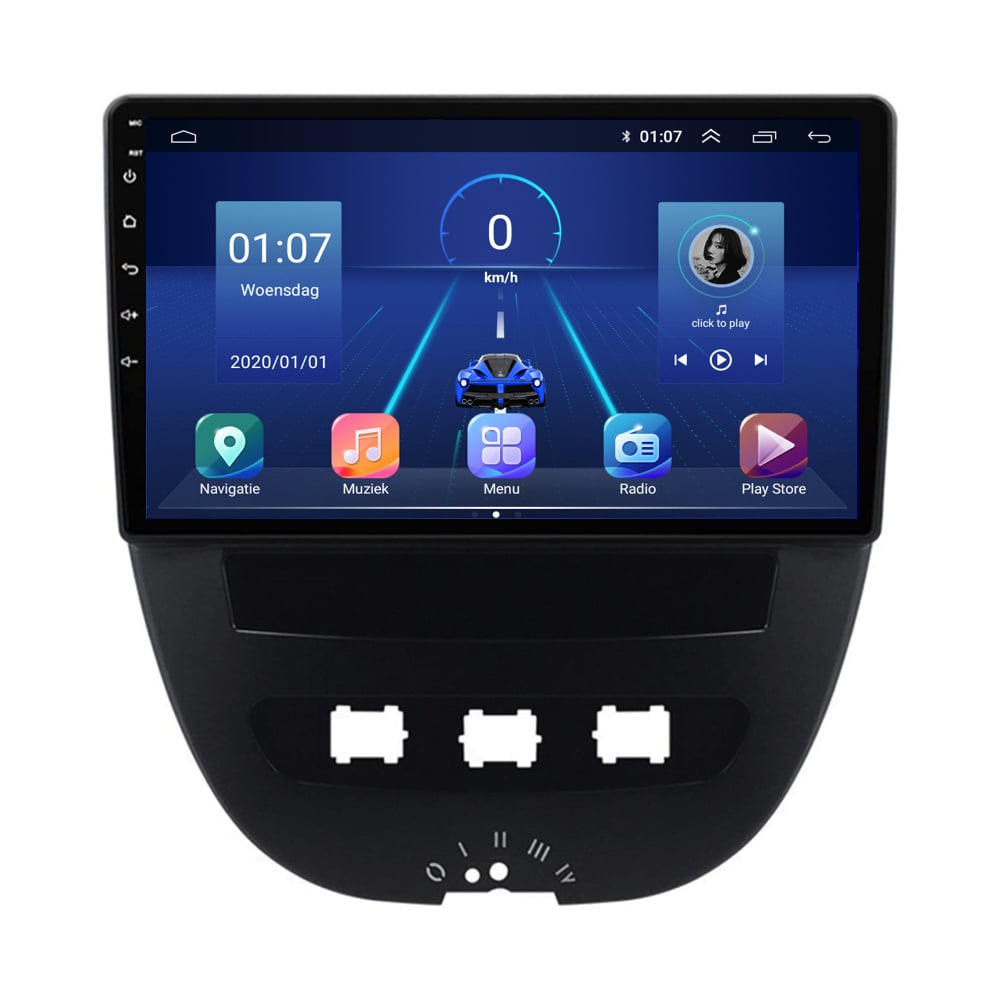 Peugeot 107 CarPlay & Android Auto autoradio | 2004 t/m 2015 | Android 15 | Davilon-4