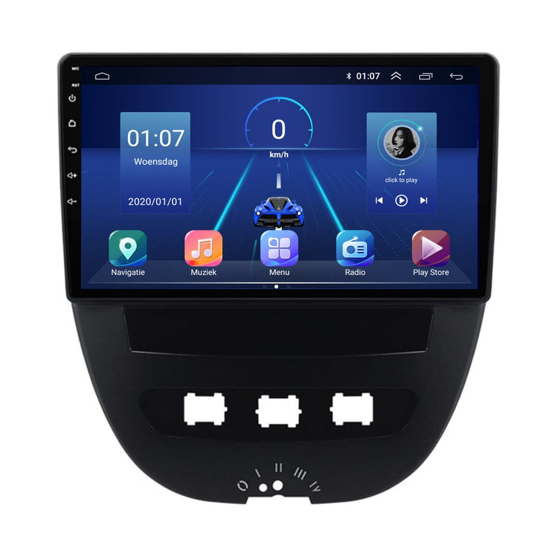 Peugeot 107 CarPlay & Android Auto autoradio | 2004 t/m 2015 | Android 15 | Davilon-4