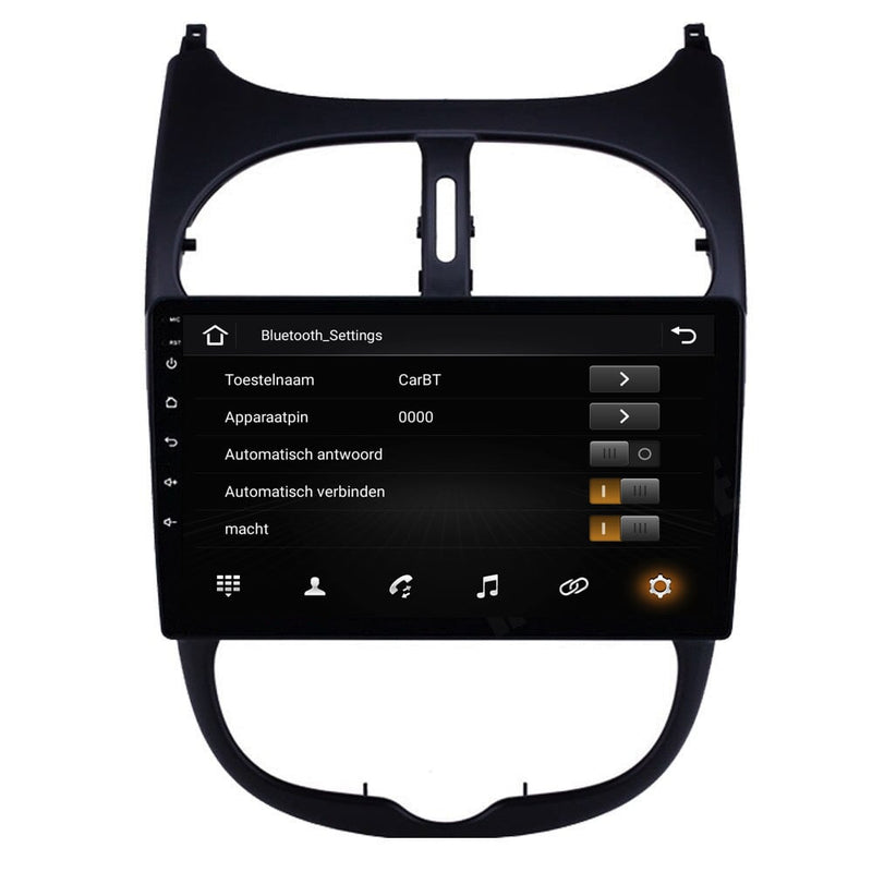 Peugeot 206 | 206 SW | 206 CC | Android 13 | Autoradio | 1998 t/m 2009 | CarPlay & Android Auto-6
