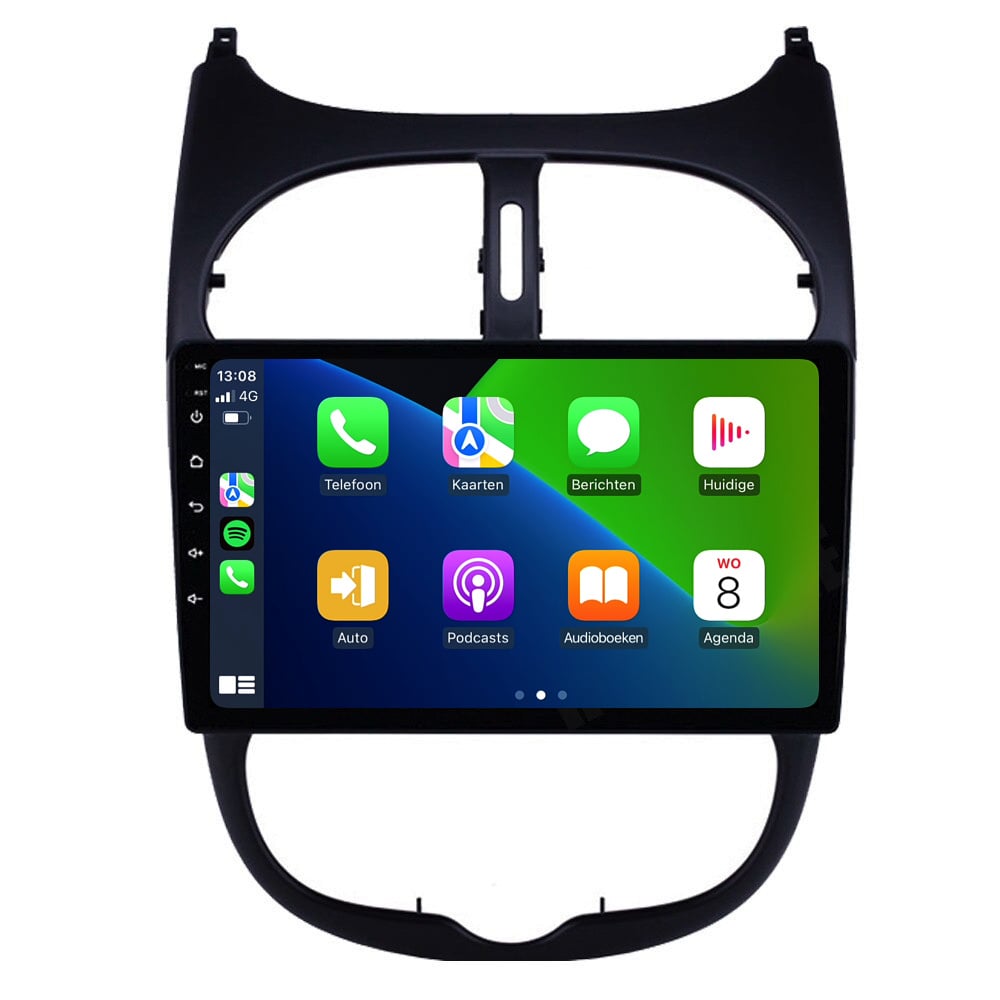 Peugeot 206 | 206 SW | 206 CC | Android 13 | Autoradio | 1998 t/m 2009 | CarPlay & Android Auto-2