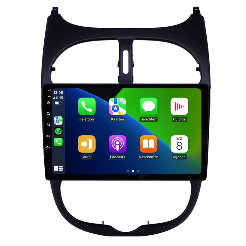 Peugeot 206 | 206 SW | 206 CC | Android 13 | Autoradio | 1998 t/m 2009 | CarPlay & Android Auto-2