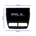 Fiat Doblo | Android 13 | Autoradio | 2010 t/m 2014 | Carplay & Android Auto