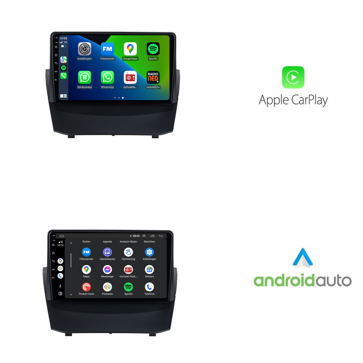 Ford Fiesta | Android 13 | Autoradio | 2013 t/m 2017 | CarPlay & Android Auto-10