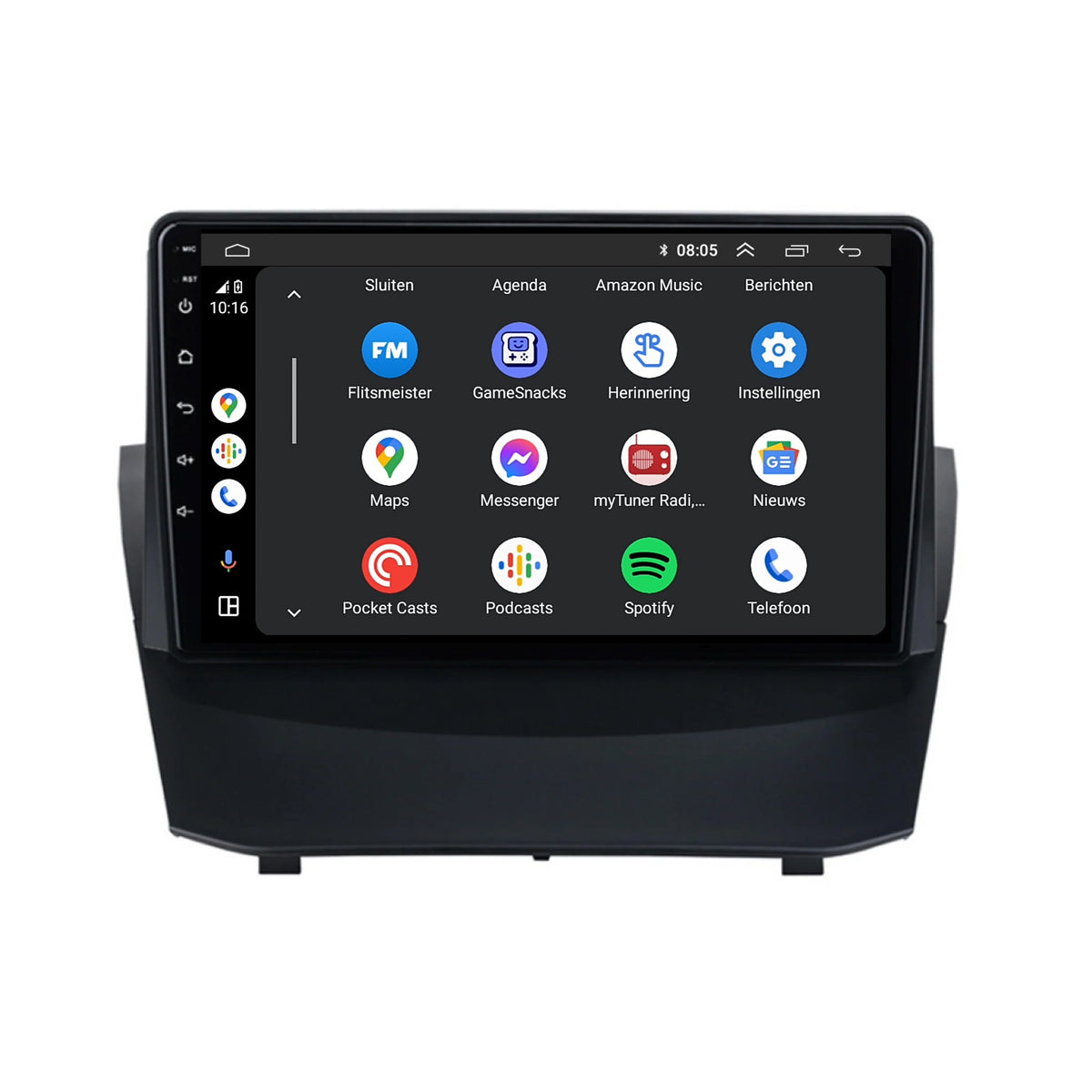 Ford Fiesta CarPlay & Android Auto autoradio | 2013 t/m 2017 | Android 13 | Davilon