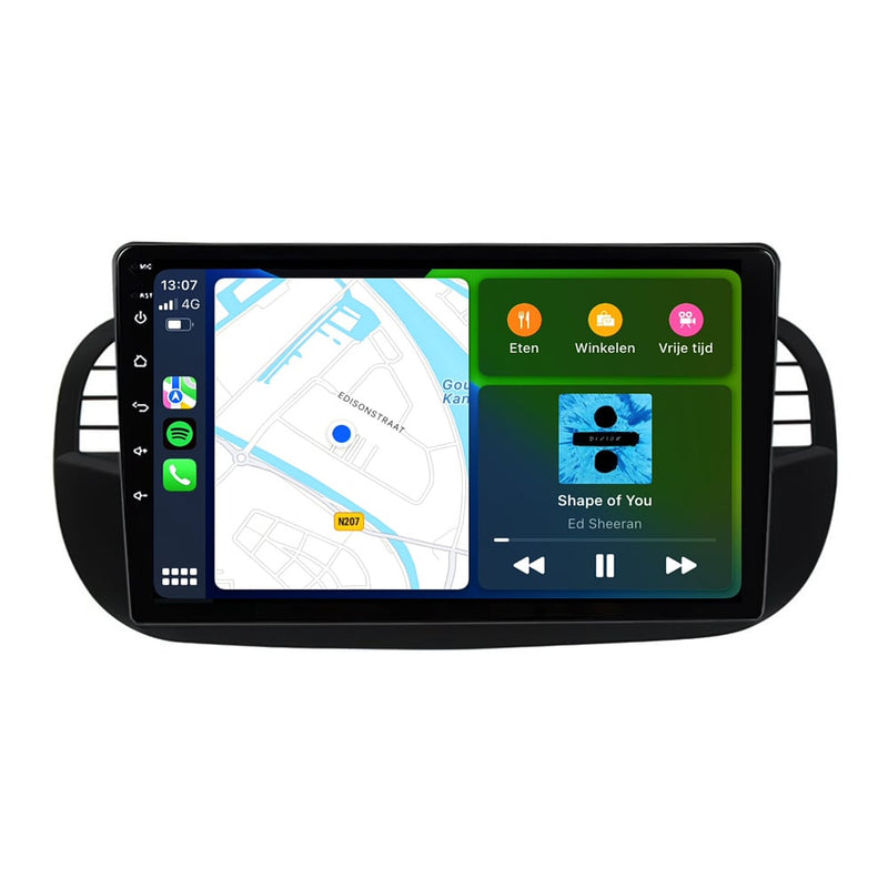 Fiat 500 CarPlay autoradio Android 13 | 2007-2015-9