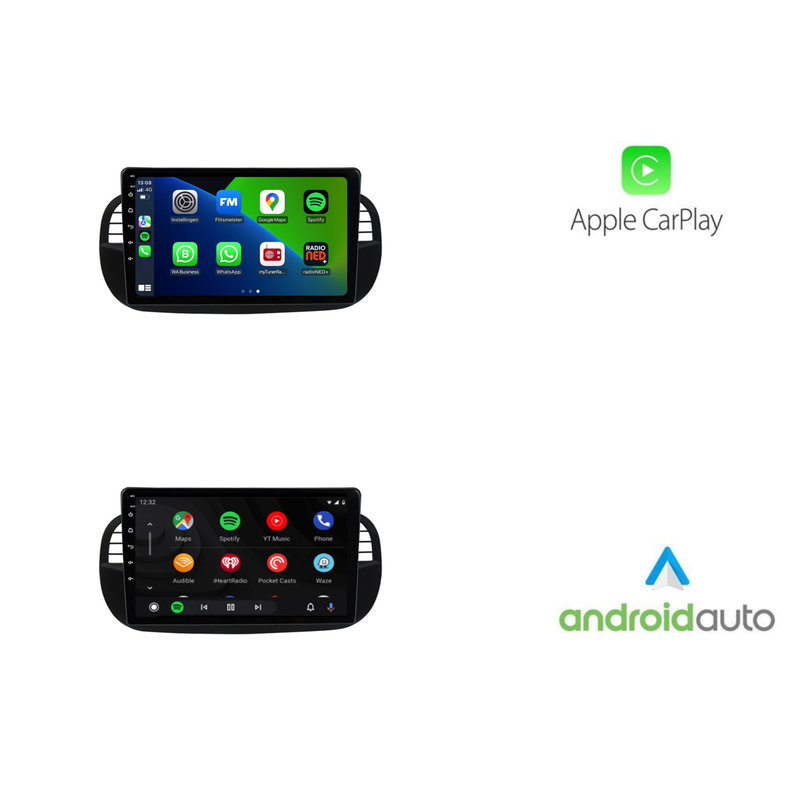 Fiat 500 CarPlay autoradio Android 13 | 2007-2015-10