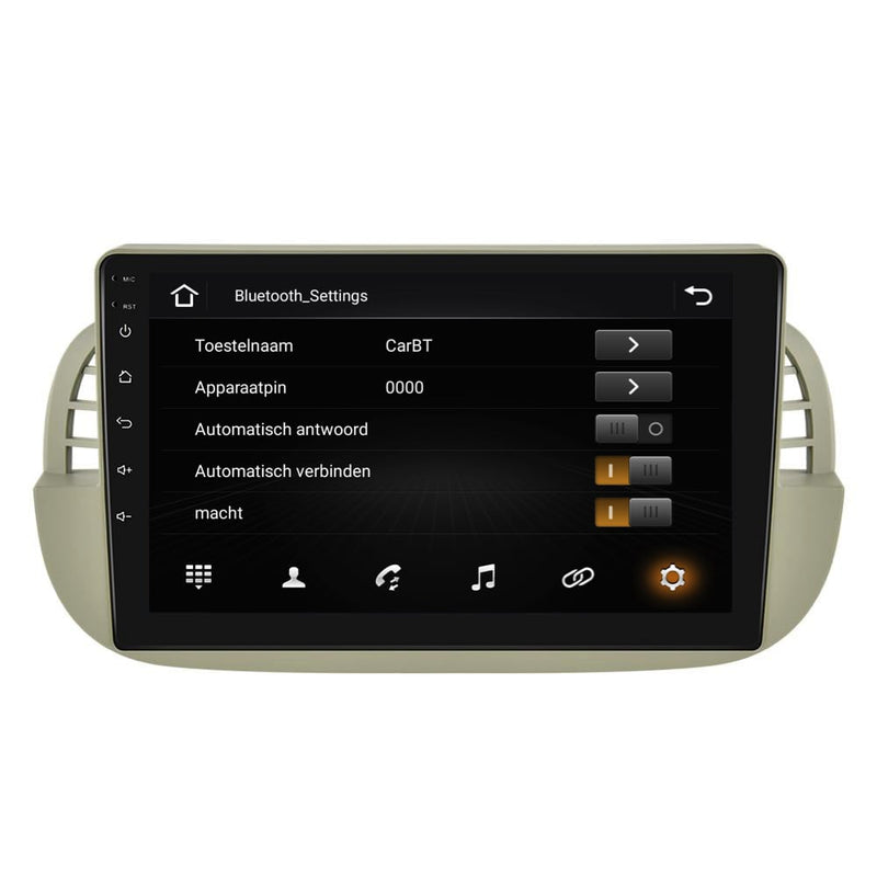 Fiat 500 | Android 13 | Autoradio | 2007 t/m 2015 | CarPlay & Android Auto | Beige-7