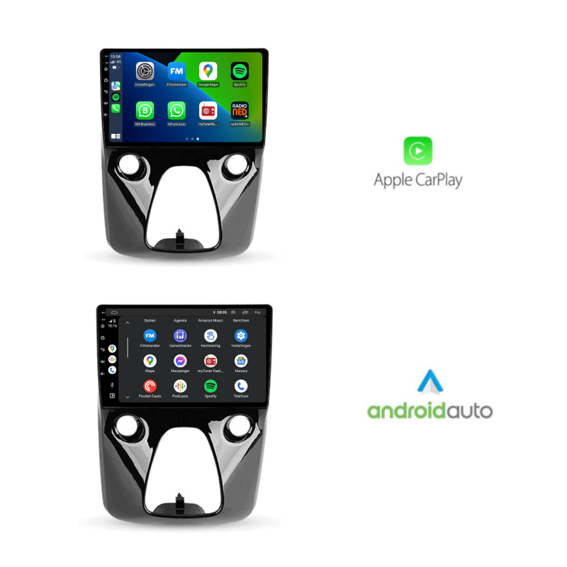 Citroën C1 CarPlay & Android Auto autoradio | 2015 t/m 2021 | Android 15 | Davilon | 10 inch | Volledig nieuw paneel-3