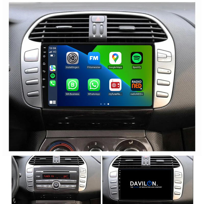 Fiat Bravo | Android 13 | Autoradio | 2006 t/m 2017 | Carplay & Android Auto-2