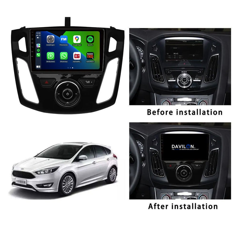 Ford Focus CarPlay & Android Auto autoradio | 2011 t/m 2017 | Android 15 | Davilon-3