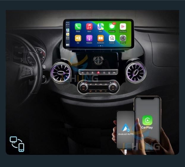 Mercedes Vito W447 CarPlay & Android Auto autoradio | 2014 t/m 2023 | Android 15 | Davilon | 4GB+64GB-4