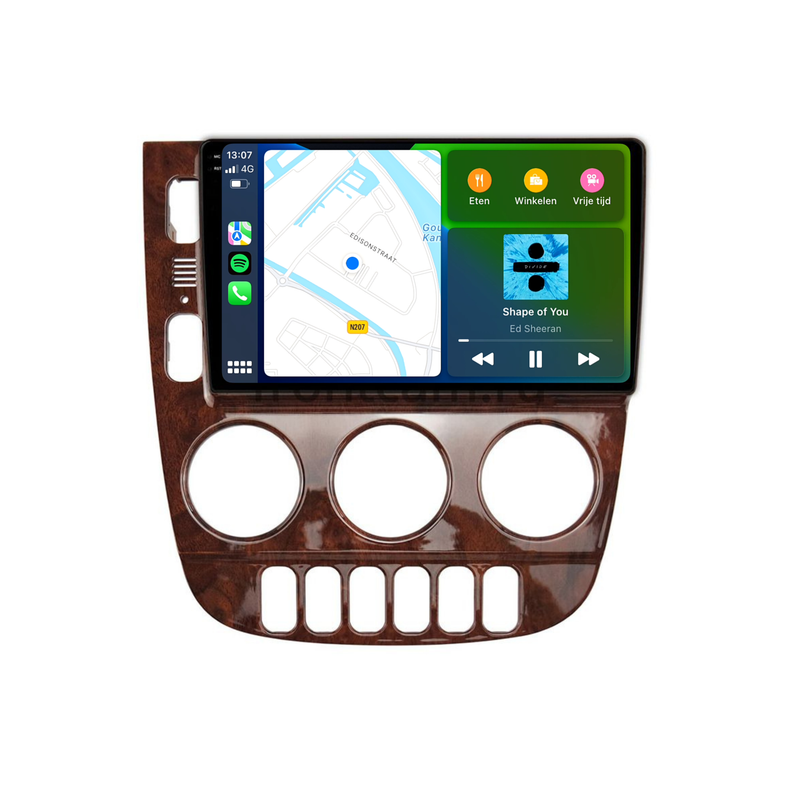 Mercedes ML W163 | Android 13 | Autoradio | 1999 t/m 2004 | Carplay & Android Auto | Hout-design-7