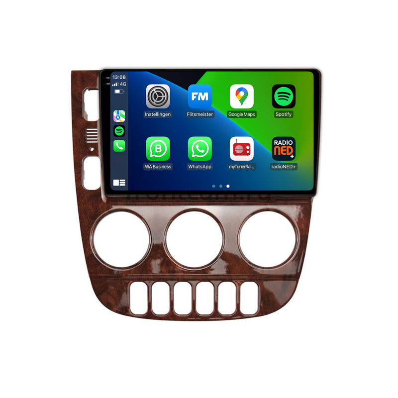 Mercedes ML W163 | Android 13 | Autoradio | 1999 t/m 2004 | Carplay & Android Auto | Hout-design-1