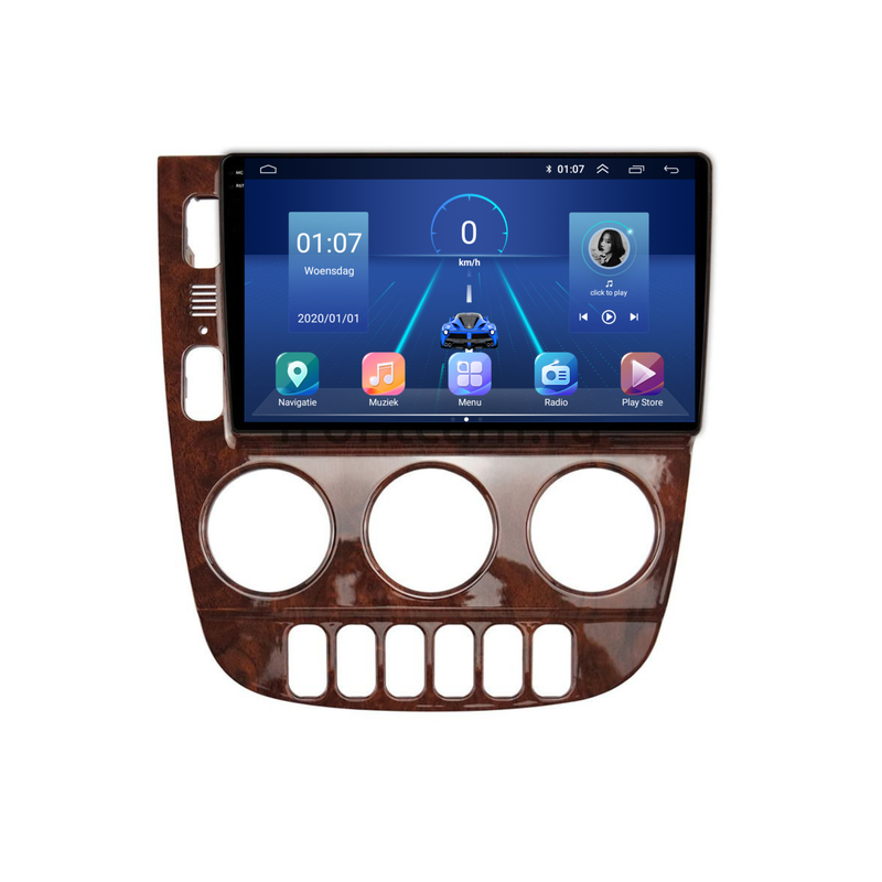 Mercedes ML W163 | Android 13 | Autoradio | 1999 t/m 2004 | Carplay & Android Auto | Hout-design-5