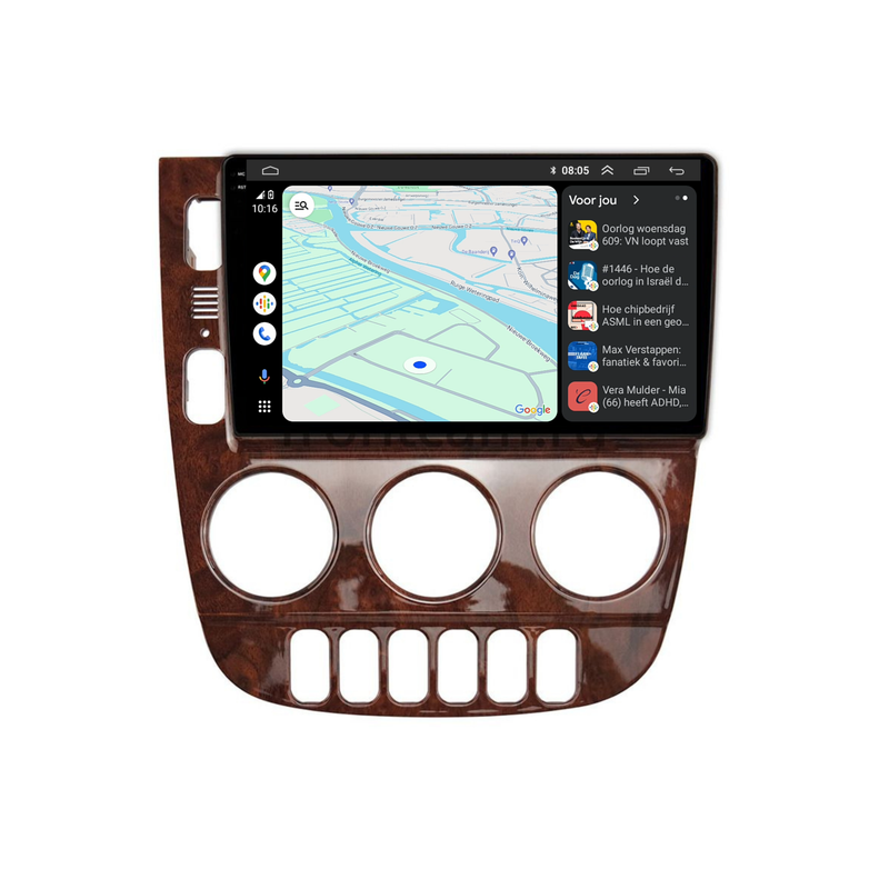 Mercedes ML W163 | Android 13 | Autoradio | 1999 t/m 2004 | Carplay & Android Auto | Hout-design-8