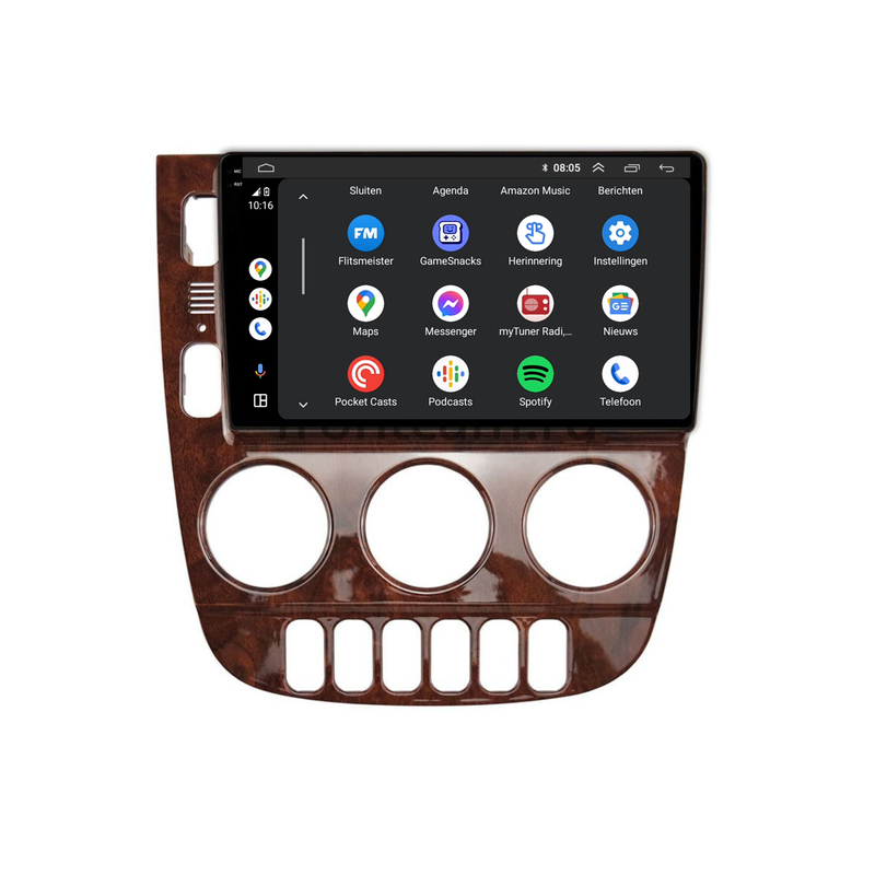 Mercedes ML W163 | Android 13 | Autoradio | 1999 t/m 2004 | Carplay & Android Auto | Hout-design-6