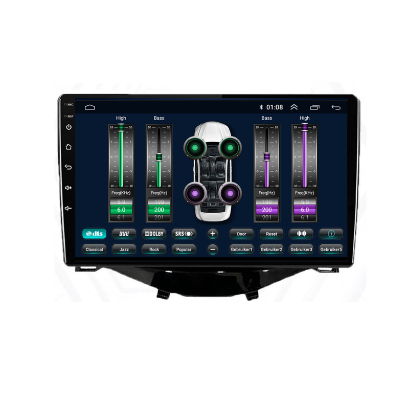 Toyota Aygo CarPlay & Android Auto autoradio | 2015 t/m 2021 | Android 15 | Davilon | 9 inch | x-wave-5