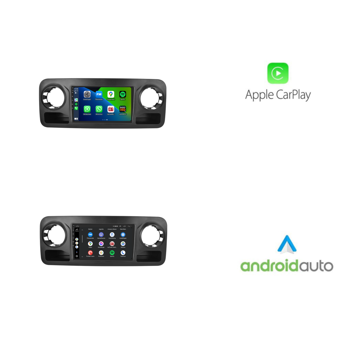 Mercedes Sprinter CarPlay & Android Auto autoradio | 2018 t/m 2023 | Android 15 | Davilon-10