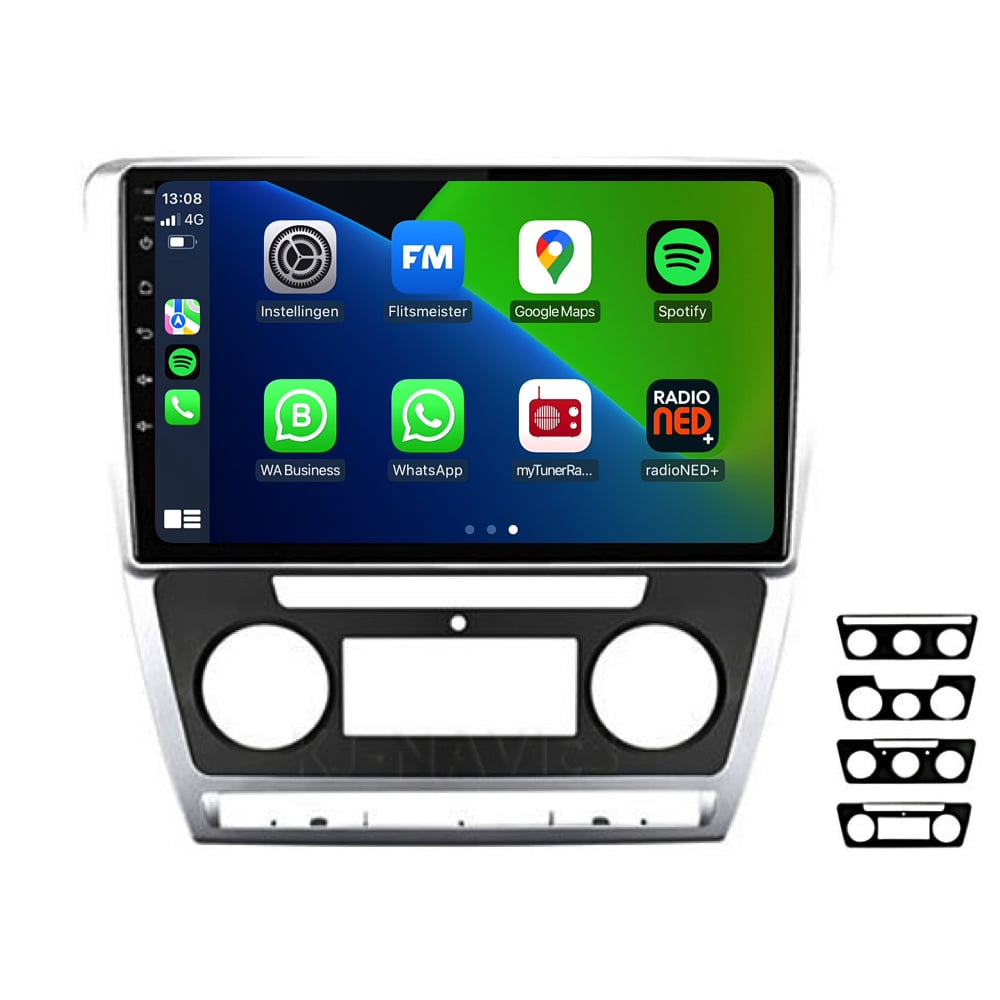 Skoda Octavia CarPlay & Android Auto autoradio | 2005 t/m 2013 | Android 15 | Davilon-1