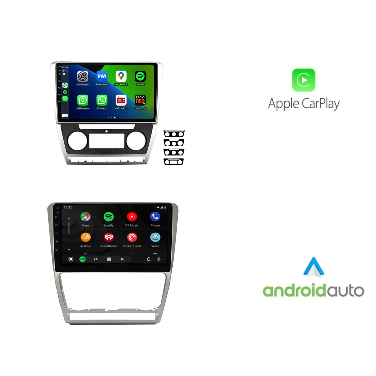 Skoda Octavia CarPlay & Android Auto autoradio | 2005 t/m 2013 | Android 15 | Davilon-10