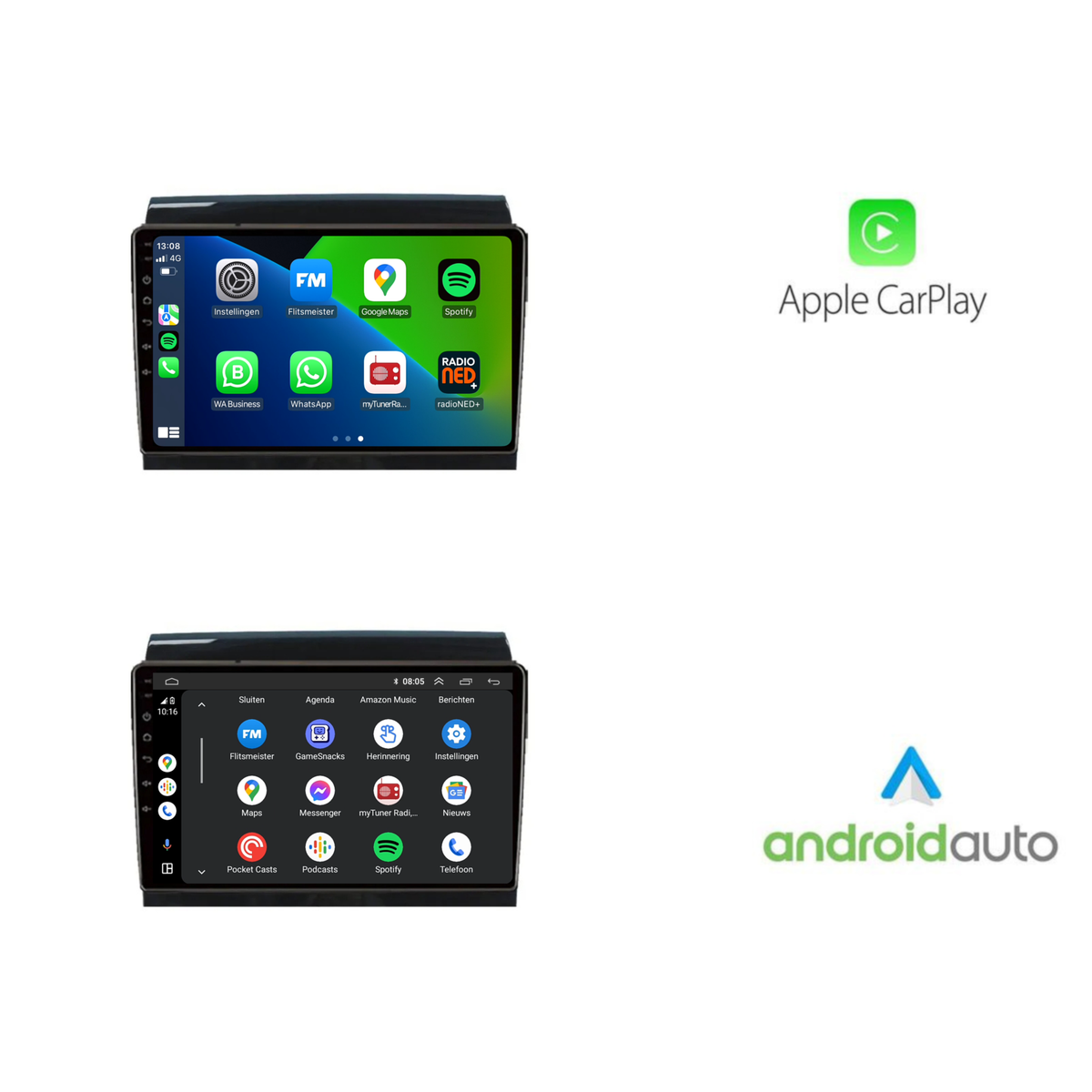 Fiat Ducato / Citroën Jumper / Peugeot Boxer CarPlay & Android Auto autoradio | 2006 t/m 2021 | Android 15 | Davilon-10