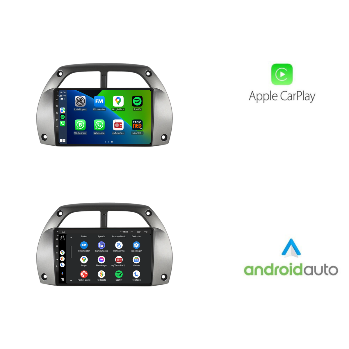 Toyota Rav 4 | Android 13 | Autoradio | 2001 t/m 2003 | CarPlay & Android Auto-10