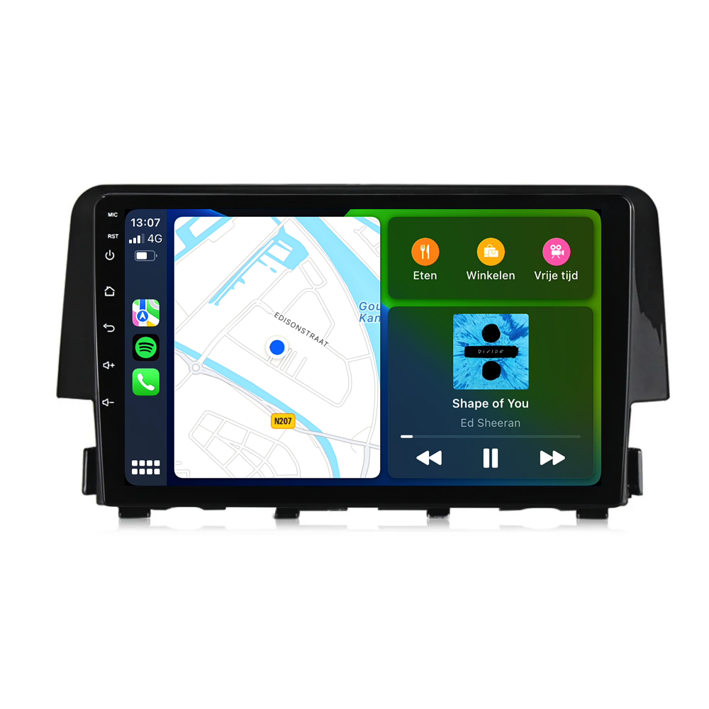 Honda Civic | Android 13 | Autoradio | 2016 t/m 2021 | CarPlay & Android Auto-2
