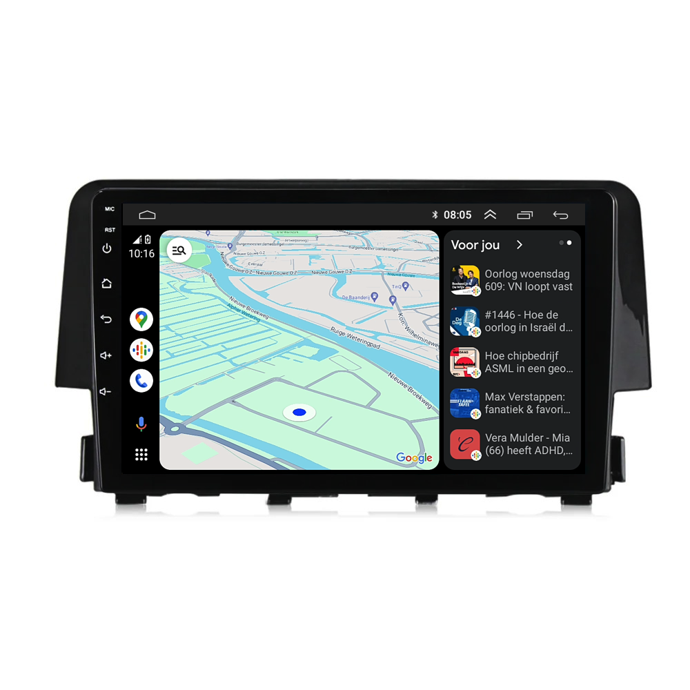 Honda Civic | Android 13 | Autoradio | 2016 t/m 2021 | CarPlay & Android Auto-3