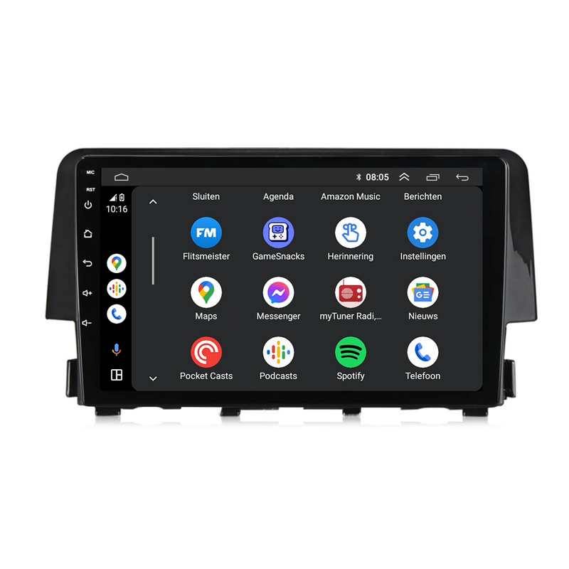 Honda Civic | Android 13 | Autoradio | 2016 t/m 2021 | CarPlay & Android Auto-9