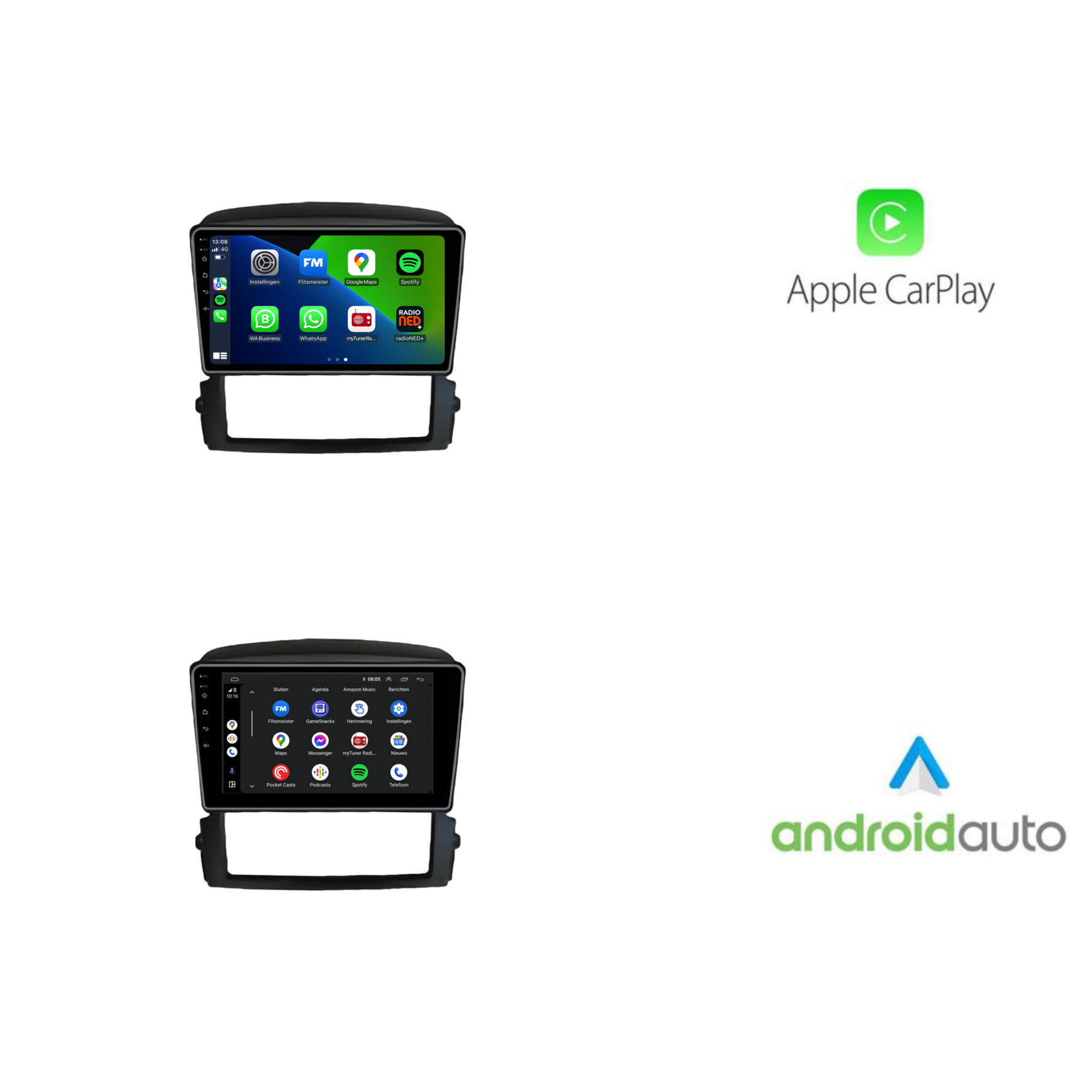 Kia Sorento | Android 13 | Autoradio | 2002 t/m 2009 | CarPlay & Android Auto