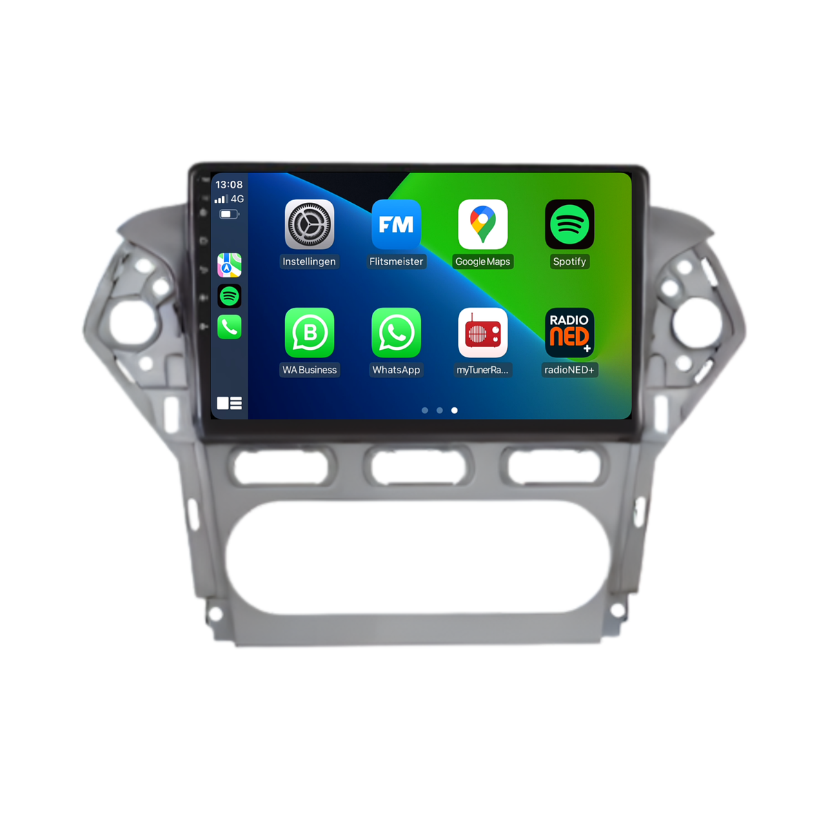 Autoradio CarPlay & Android Auto per Ford Mondeo | dal 2007 al 2014 | Android 13 | Davilon | Grigio | Per climatizzatore manuale
