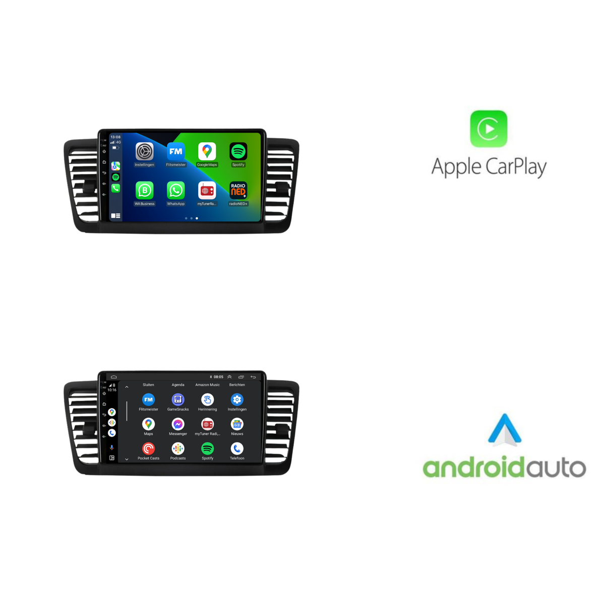 Subaru Outback | Android 13 | Autoradio | 2008 t/m 2014 | CarPlay & Android Auto-10
