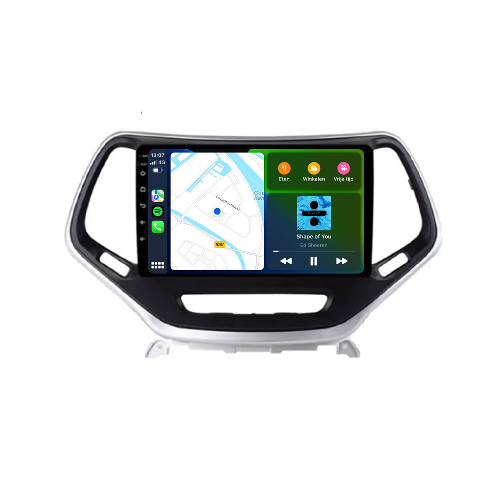 Jeep Cherokee CarPlay & Android Auto Autoradio | 2014 bis 2018 | Android 13 | Davilon