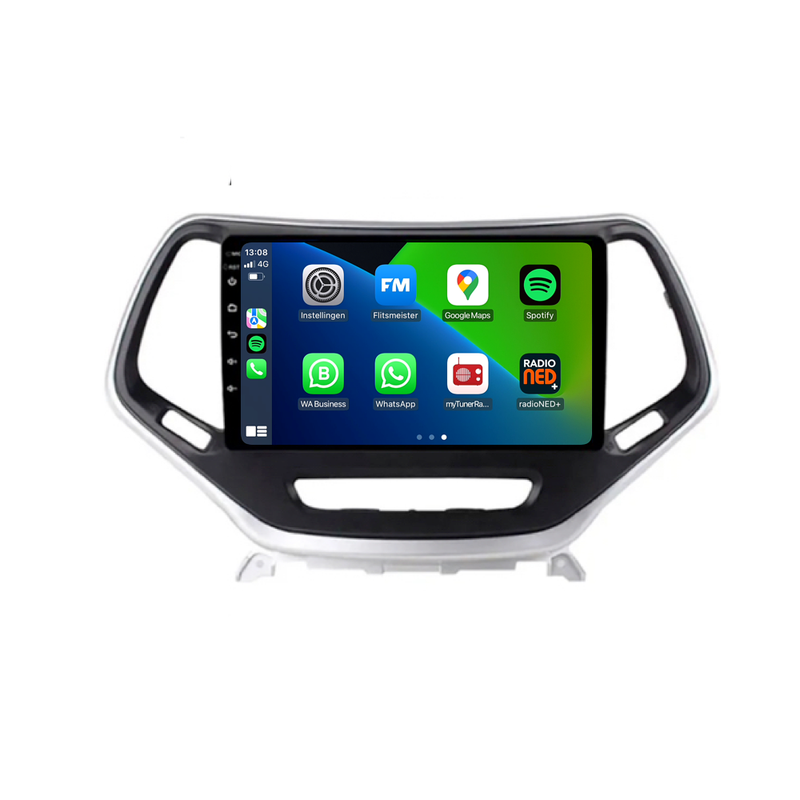 Jeep Cherokee CarPlay & Android Auto autoradio | 2014 t/m 2018 | Android 15 | Davilon-1