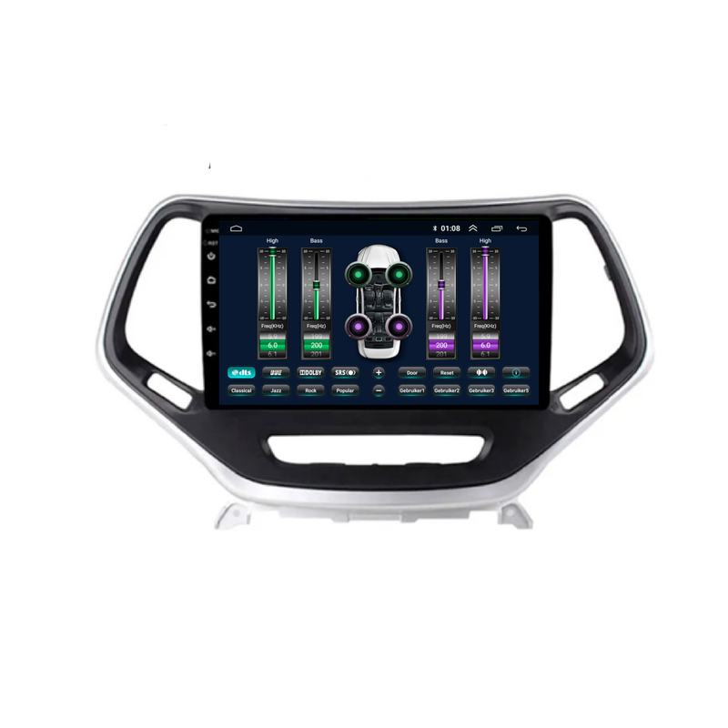 Jeep Cherokee CarPlay & Android Auto autoradio | 2014 t/m 2018 | Android 15 | Davilon-9