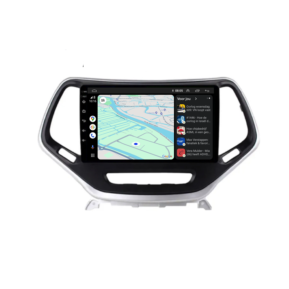 Jeep Cherokee CarPlay & Android Auto autoradio | 2014 t/m 2018 | Android 15 | Davilon-5
